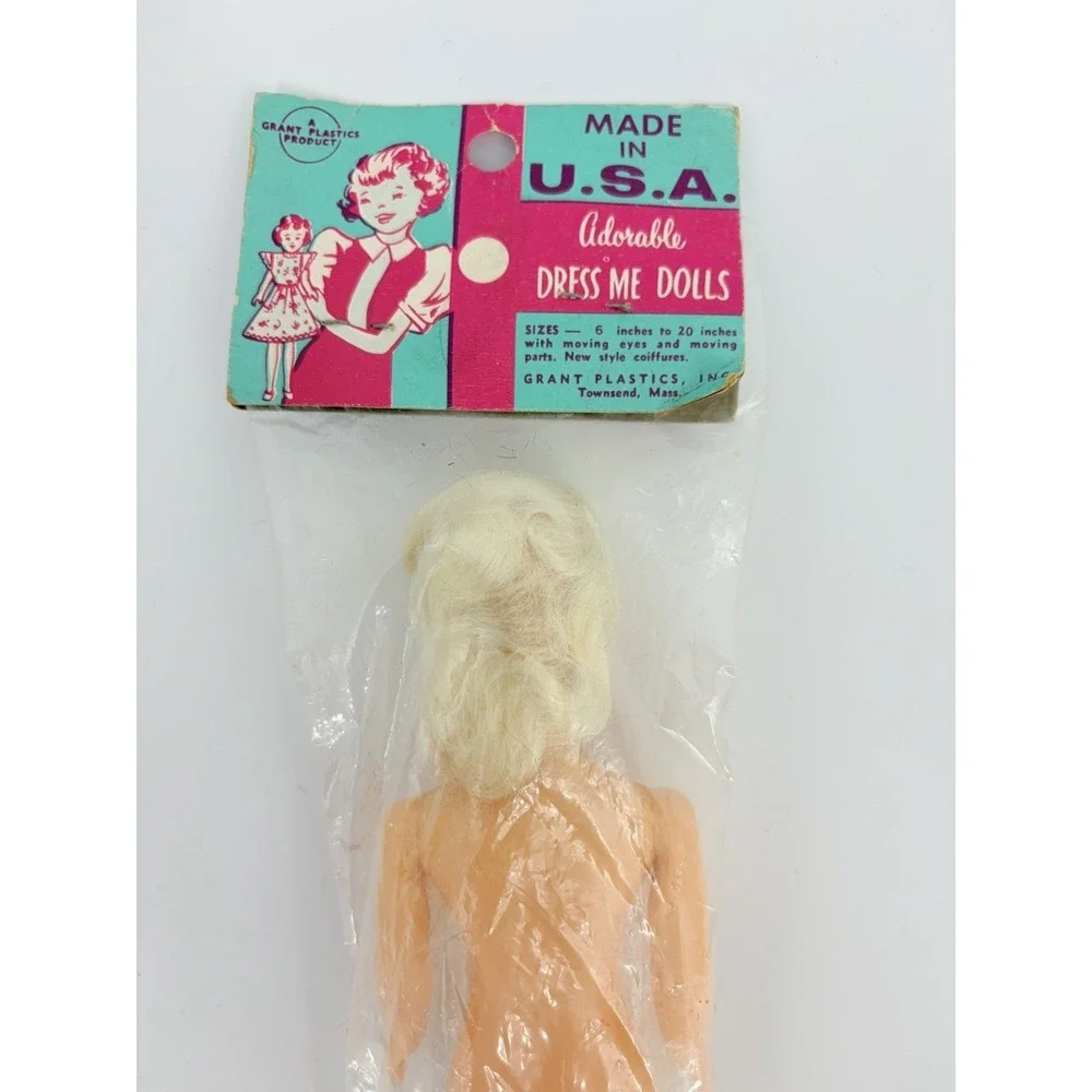 Vintage Adorable Dress Me Doll 7.5